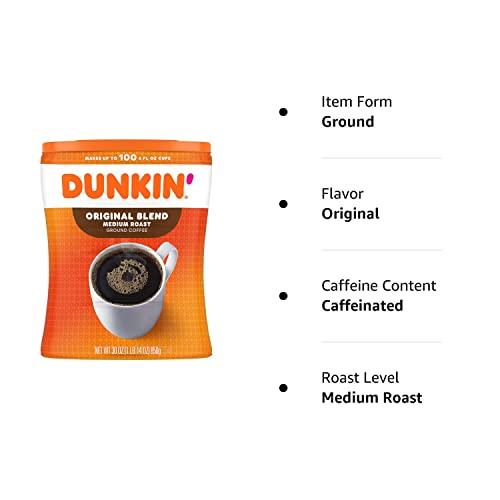 Review: Dunkin' Original Blend⁢ Medium ⁢Roast Ground Coffee, 30oz