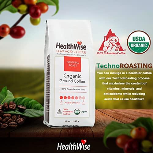 HealthWise Low ‌Acid Colombian Coffee ‌Review | A Smooth Cup for Sensitive Stomachs