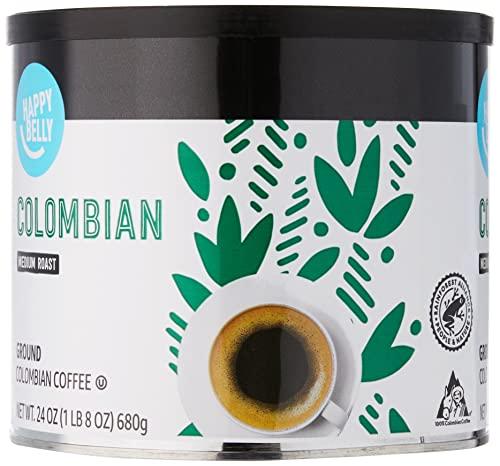 Happy Belly Colombian Canister ​Ground Coffee Review: A Neutral Take on Amazon's Medium Roast Product
