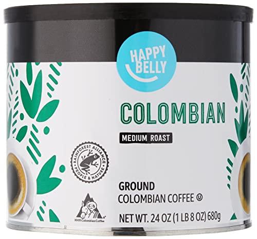 Happy ‌Belly Colombian Canister ​Ground Coffee Review:‍ A Neutral Take on⁢ Amazon's Medium Roast Product